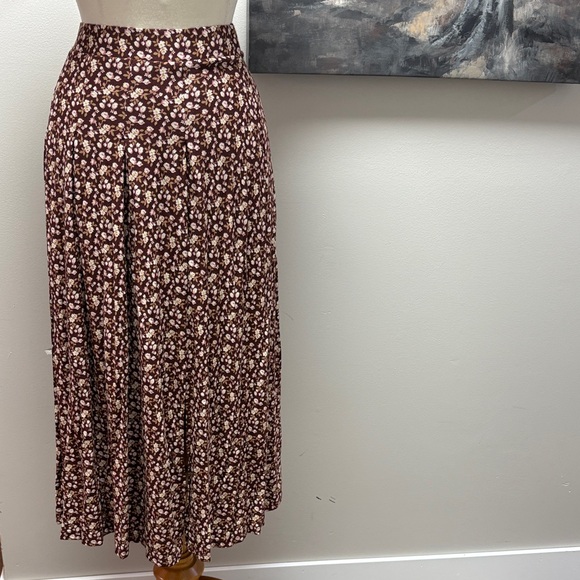 next Dresses & Skirts - Next Floral Midi Skirt - Brown and Pink